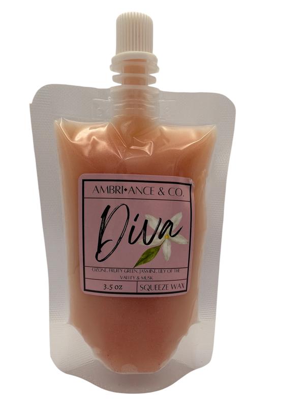 Diva Scented Squeeze Wax Melts 3.5oz Pouch Home Fragrance Non-Toxic