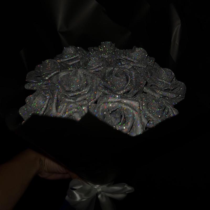 Glitter Rose Bouquet *NO ACCESSORIES* | Eternal Flowers | Forever Roses