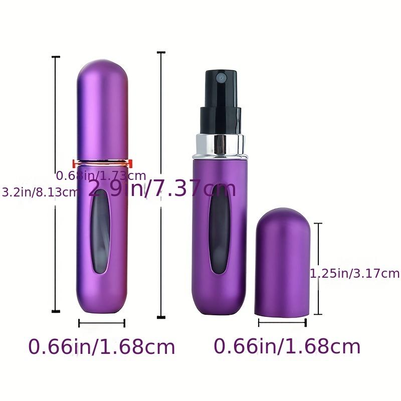 4pcs Mini Portable Refillable Travel Perfume Spray Bottles - Compact 5ml Containers for Cosmetics and Fragrances - Perfect for On-The-Go Essentials, Handbag, or Purse-4