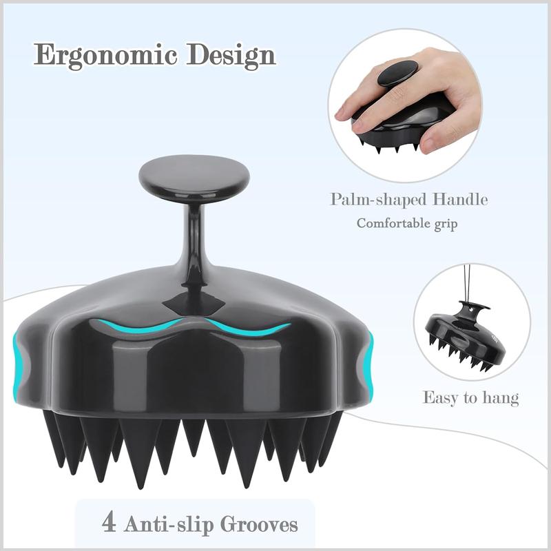 Hair Scalp Massager Shampoo Brush, Soft Silicone Bristles for Scalp Care, Shower Head Scalp Cleanser for Both Men & Women