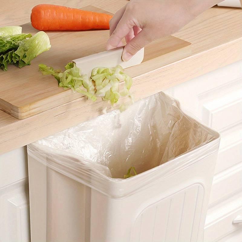 Foldable Kitchen Trash Can, 1 Count Large Capacity Hanging Trash Bin, Trash Can for Home Kitchen, Kitchen Accessories, Kitchen Gadgets