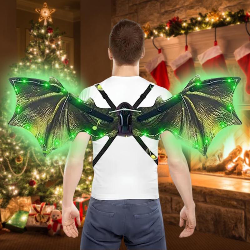 Luminous Dragon Wing with Aajustable Strap, DIY Handmade Assembly Toy, Electric Wing Dress Up Prop, Cosplay Costume Accessories, Stocking Fillers Gift, Christmas Gift