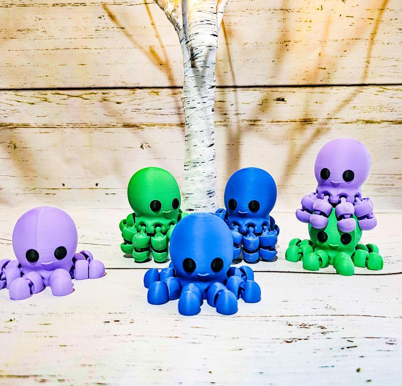 3D Octopus design Figurine 1 count 3 options - Creative Animal Model Decor Decoration Ornaments home animal figurine animal statue home gift fidget toy