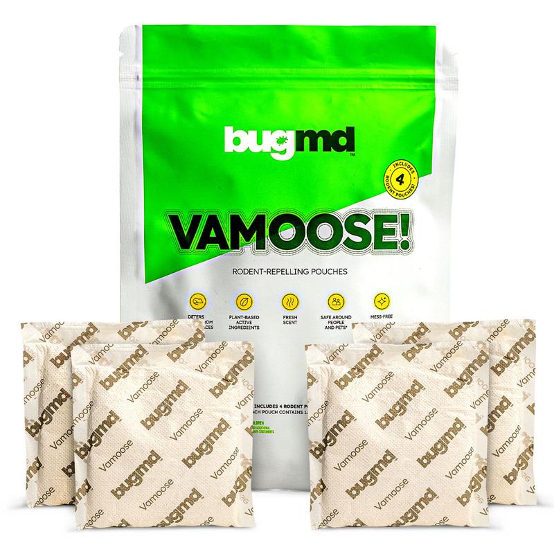 BugMD Vamoose Rodent Repellent – Plant-Powered Mouse & Rat Deterrent for Indoors & Outdoors Pet