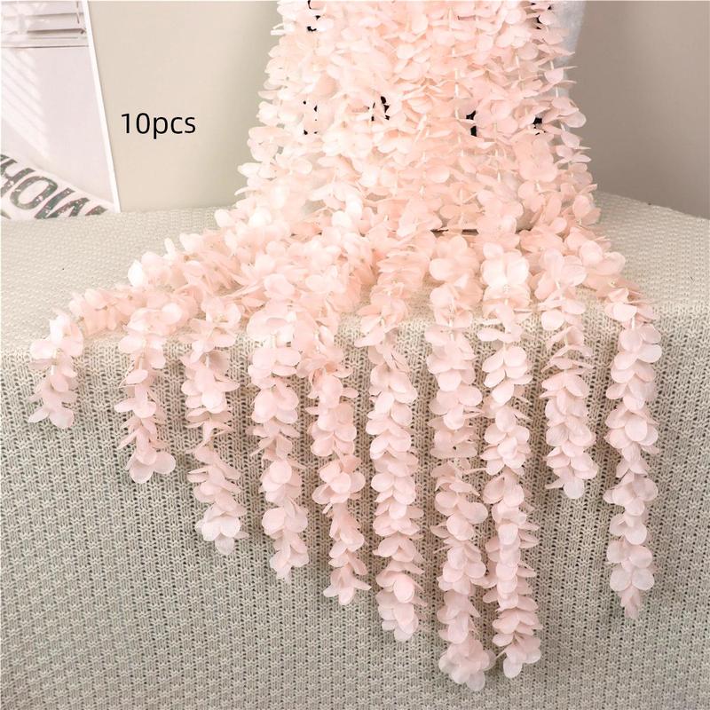 Home Decoration Artificial Flower String (10pcs), Simulated Floral Decoration, DIY Decoration Supplies For Home Party Wedding Festival, Room Decor, Home Decor