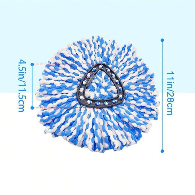 Summer Stuff Spin Mop Replacement Head, Cleaning Supplies Spin Mop Refills with Base, Home Essentials Microfiber Mop Replace Head for Floor Cleaning, Mop Floor Cleaning, Household Essentials, Mop Daddy