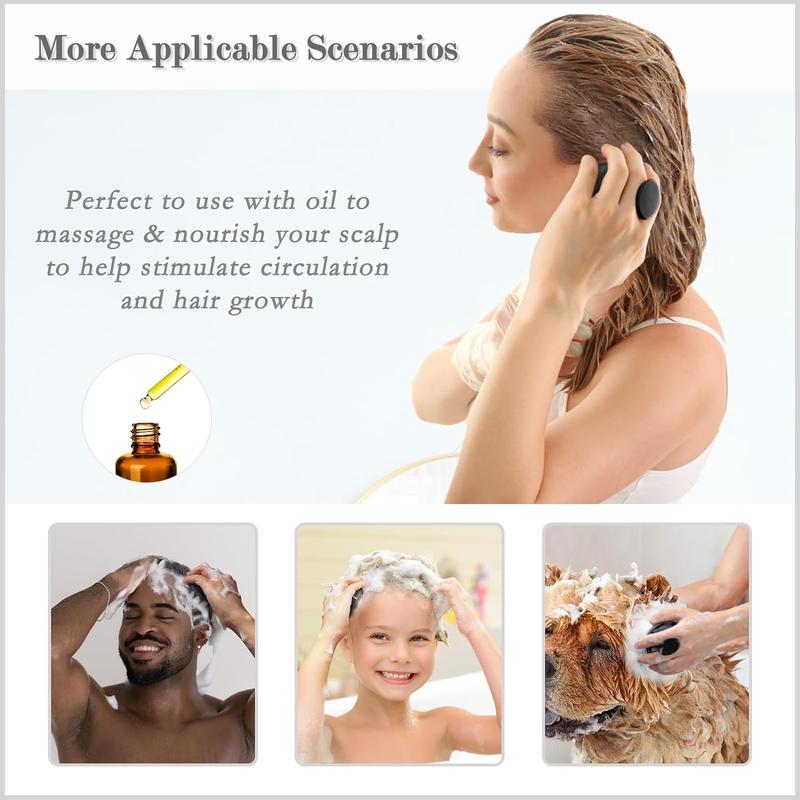 Hair Scalp Massager Shampoo Brush, Soft Silicone Bristles for Scalp Care, Shower Head Scalp Cleanser for Both Men & Women