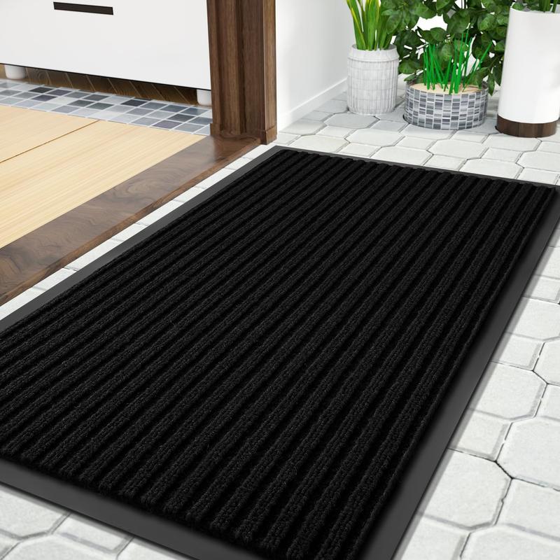 Bathroom Mat, 1 Count Non-slip Bathroom Door Mat, Rectangle Home Decorative Floor Mat for Entrance Door  Bathroom Hotel