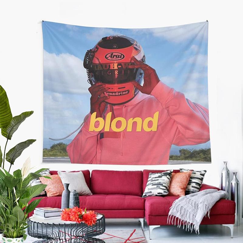 Frank Ocean Blond Album Tapestry Racing Tapestry Wall Hanging Poster Art for Bedroom Living Room College Dorm Decor (60 x 51 in)