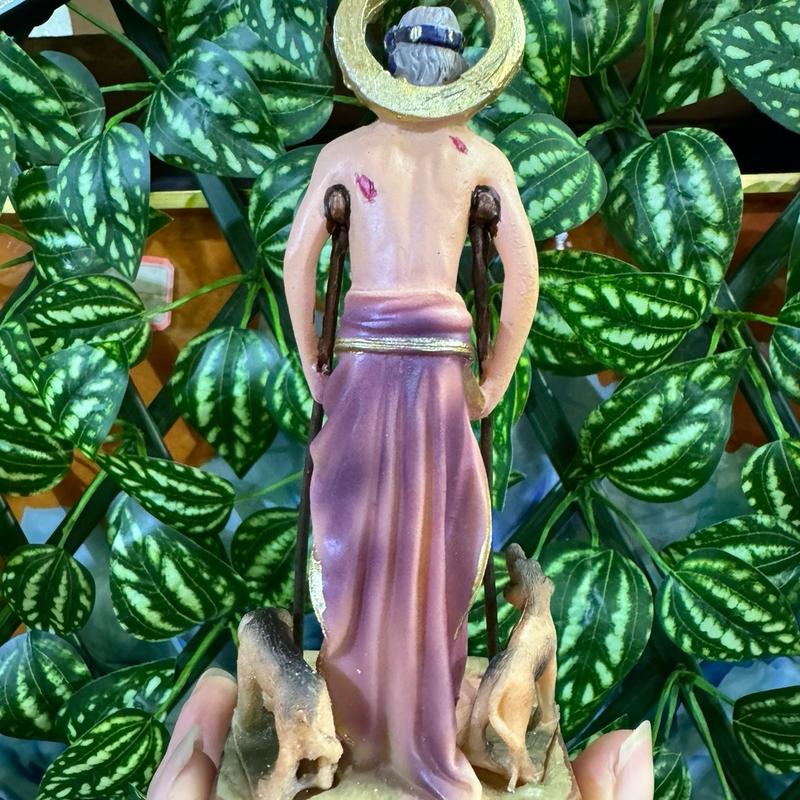 San Lazaro Statue 5 Inch - Small Religious Ornament Table Decor