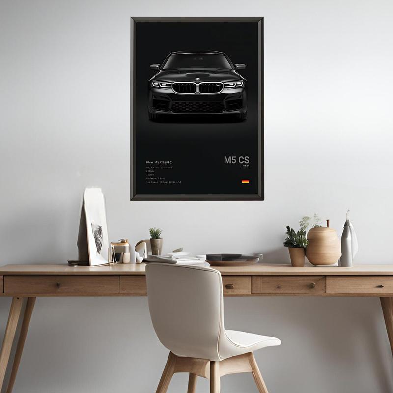 Famous Cars BMW M5 CS | Wall Art Print Poster | Decorative Mural | Modern Home Decor | Birthday Gift | Unframed