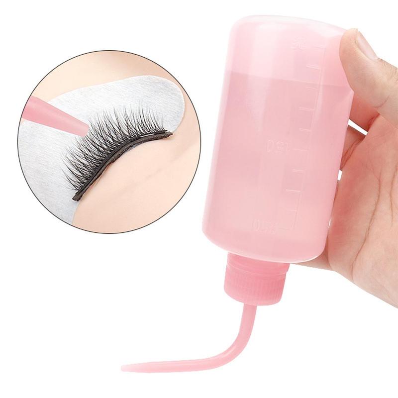 250ml Empty Bottle, 1 Count Wash Squeeze Bottle With Bent Nozzle For Eyelash Cleaning, Plant Watering Bottle For Indoor And Outdoor