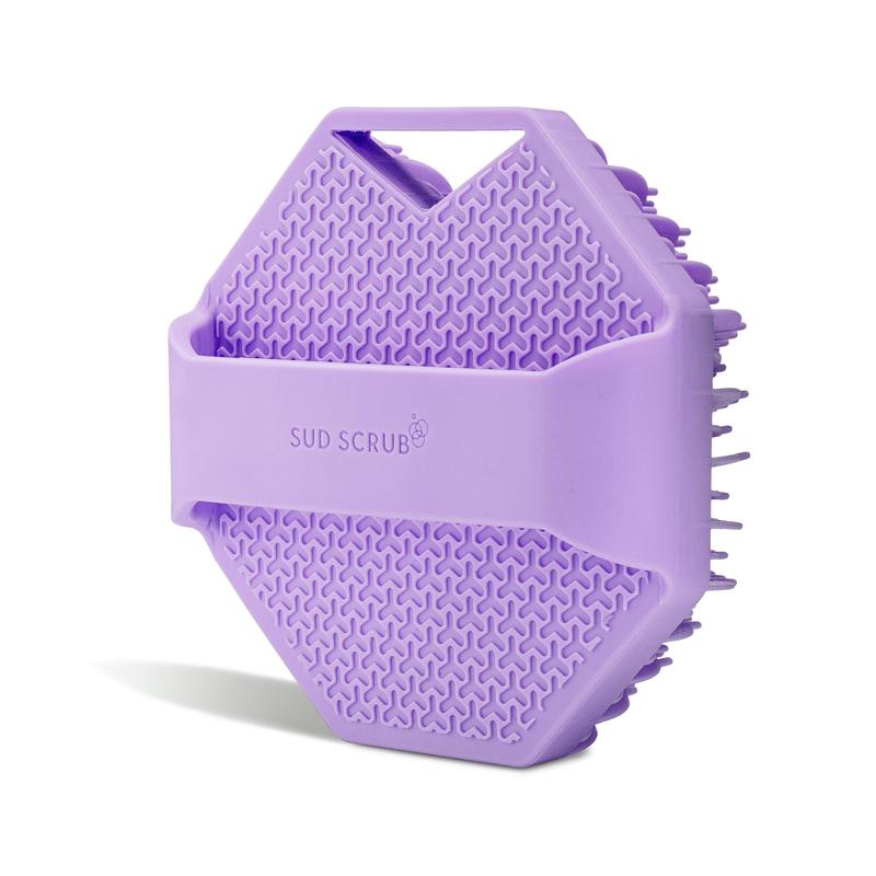 Sud Scrub Body Scrubber, Antimicrobial Silicone Body Scrubber, Exfoliating for Sensitive Skin, Bath & Shower Body Brush, Shower Accessories