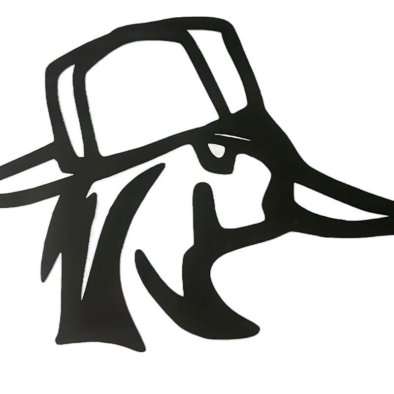 Wood Duck Wearing A Backwards Hat Decal (Multiple Sizes)