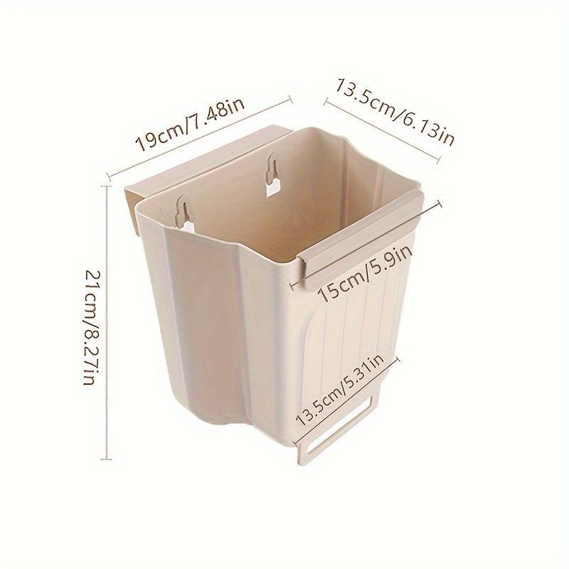 Foldable Kitchen Trash Can, 1 Count Large Capacity Hanging Trash Bin, Trash Can for Home Kitchen, Kitchen Accessories, Kitchen Gadgets