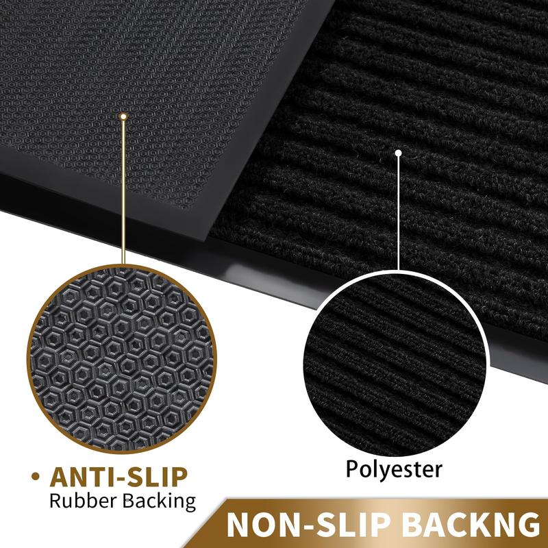 Bathroom Mat, 1 Count Non-slip Bathroom Door Mat, Rectangle Home Decorative Floor Mat for Entrance Door  Bathroom Hotel