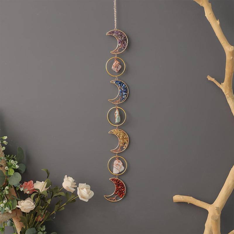 Moon Design Hanging Decor, Hanging Decor for Home Living Room, Courtyard Room Window Decoration Ornaments, Festival Decoration, Holiday Gift for Friend