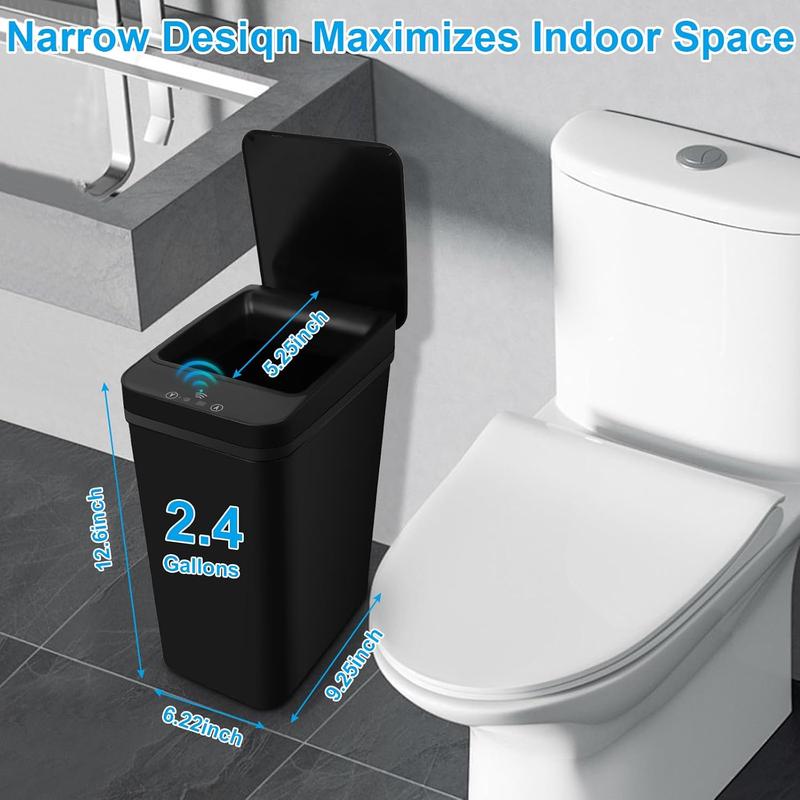 Touchless Automatic Motion Sensor Trash Can with Lid for Kitchen, Bathroom, Office, Bedroom