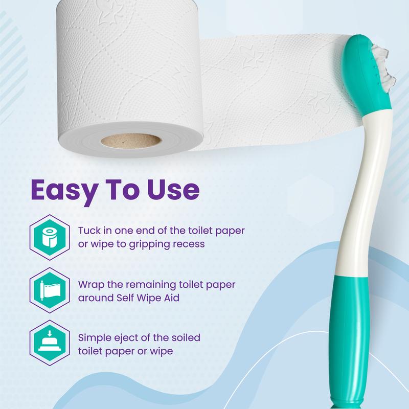 Mars Wellness Self Wipe Assist Bottom Wiping Toilet Aid Wiping Wand