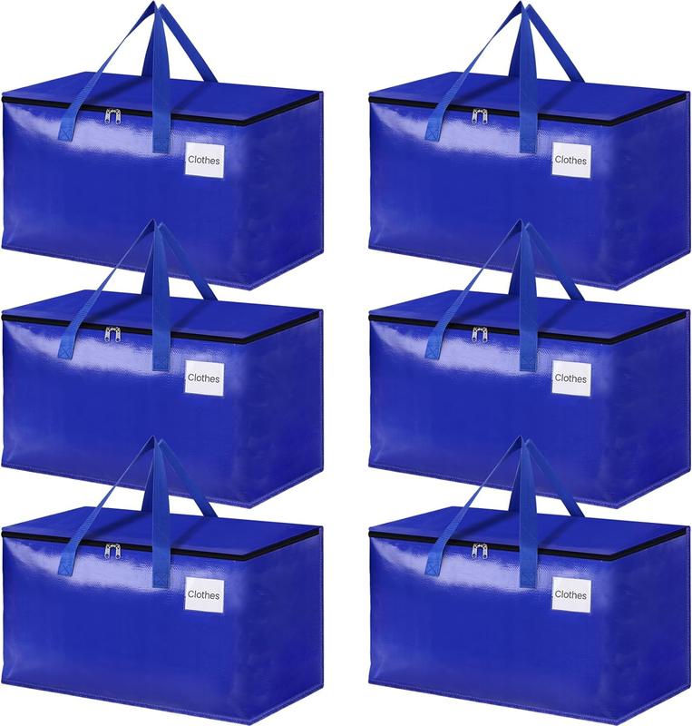 Moving Bags, Heavy Duty Moving Supplies & Storage Bags, Extra Large Packing Bags, Boxes with Tag Pockets, Collapsible Fold Flat Storage, Alternative to Box and Bin, 88 93L