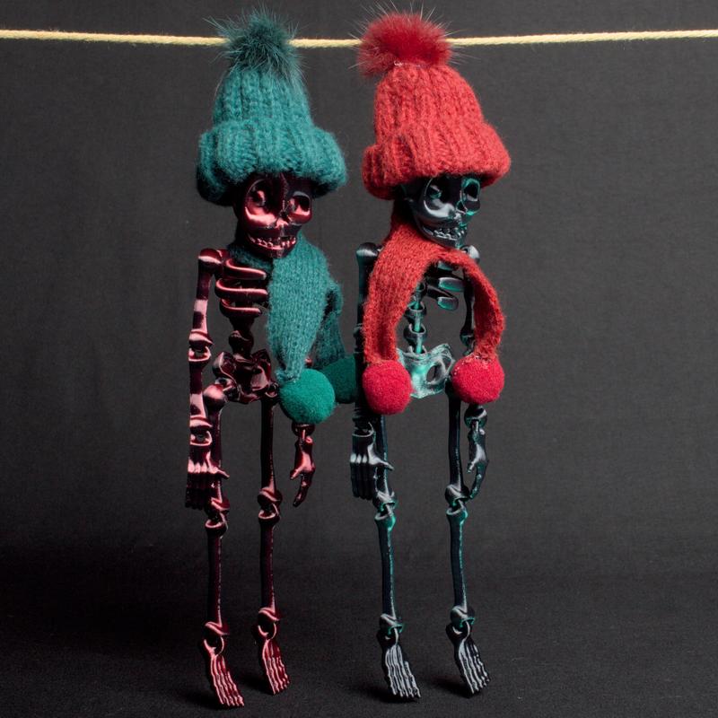 Skeledude Ornaments – Festive Skeletons to Haunt Your Holiday Tree!