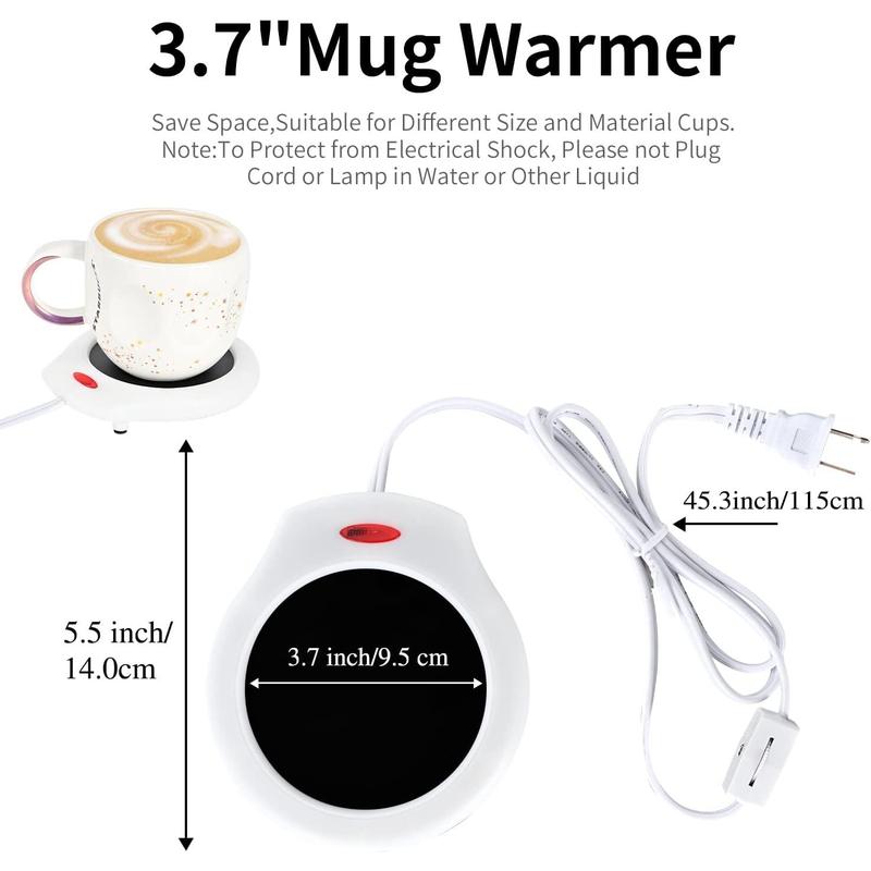 Candle Warmer for Large Jar, Coffee Mug Warmers, Safely Releases Scents without a Flame, Melt The Candle Quickly, Enjoy Your Warm Coffee Tea. Gifts for Festival Birthday Women Men Mom Dad