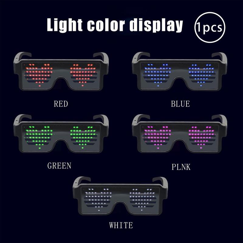 Glow in The Dark Eyeglasses, LED Light Up Eyeglasses, Party Decorative Eyeglasses for Evening Party, Festive & Party Supplies