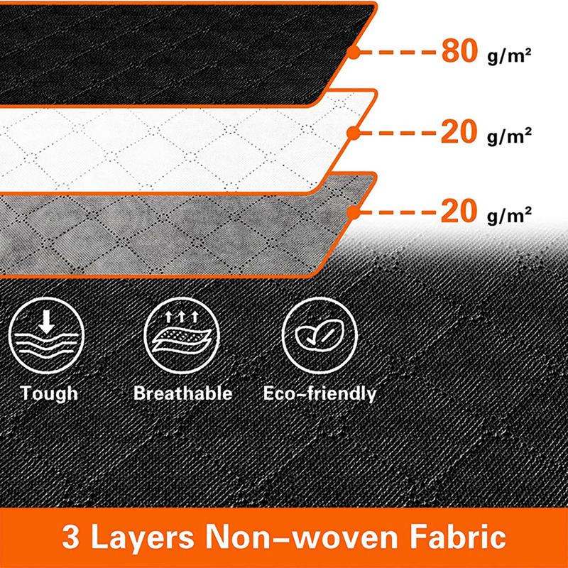 Under Bed Storage Bag, 3 Counts Dustproof Large Capacity Moisture-proof Zippered Storage Bag, Clothes Containers for Home & Dormitory