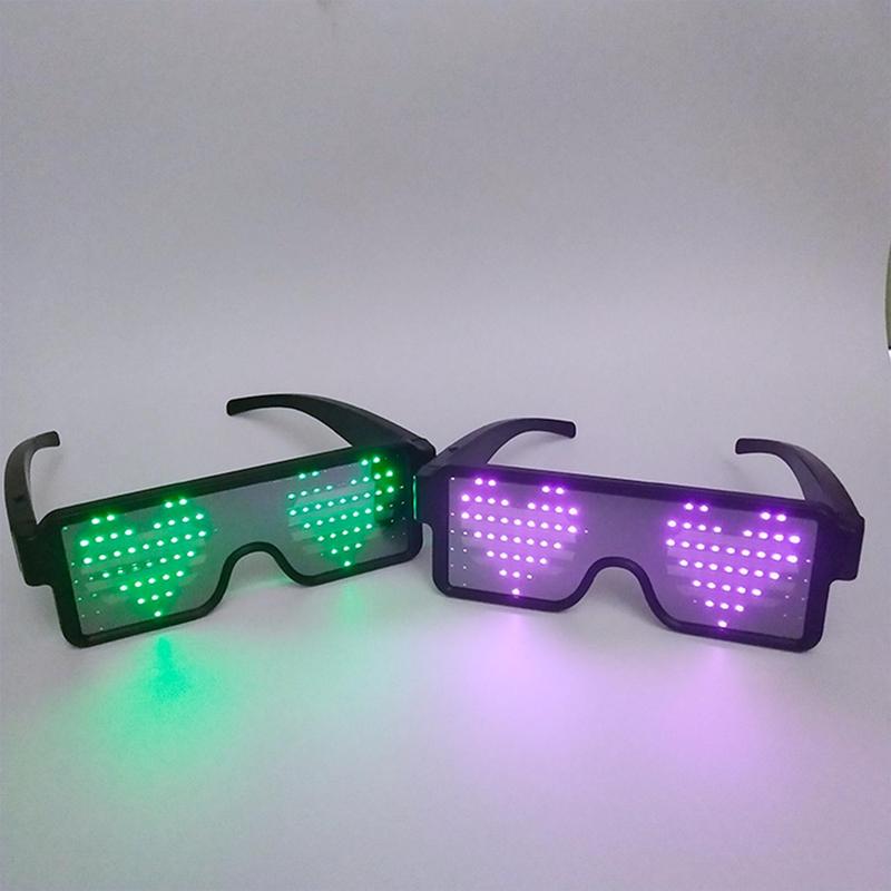 Glow in The Dark Eyeglasses, LED Light Up Eyeglasses, Party Decorative Eyeglasses for Evening Party, Festive & Party Supplies