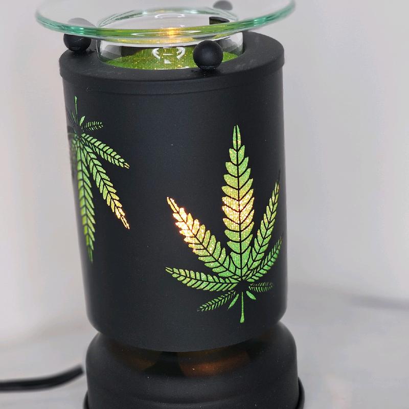 Green Leaf Touch Aroma Burner! Wax Warmer! Tart Warmer!