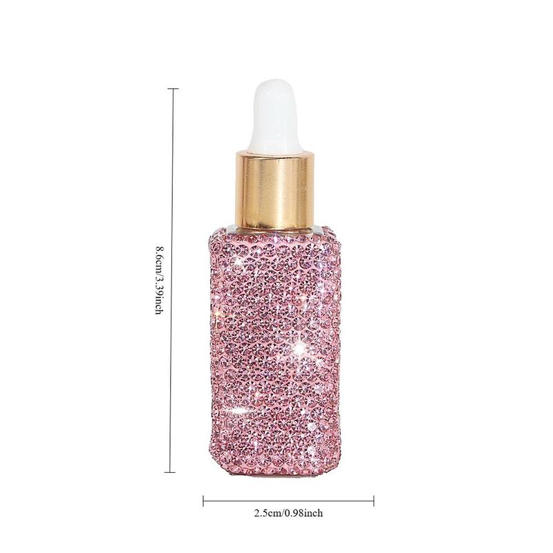 5ml Crystal-embellished Perfume Bottle, Refillable Atomizer, Travel Perfume Spray with Crystal-studded Design, Pocket-sized Essential Perfume Bottle