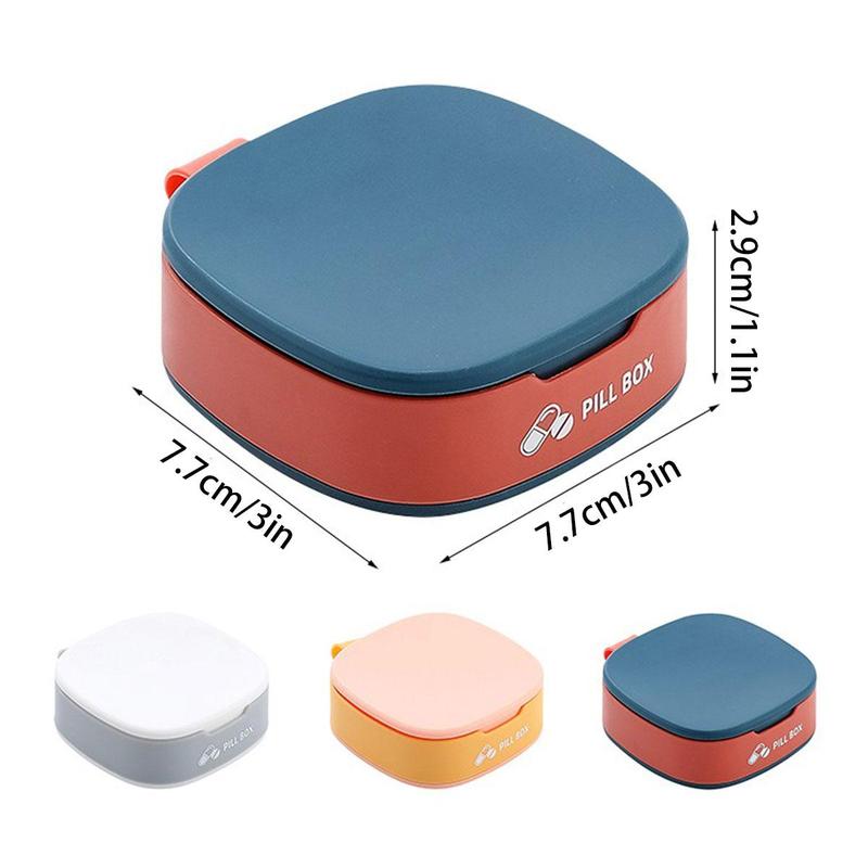 Portable Mini Pill Box, 1 Count Silicone Mini Sealed Box, Home Organizer for Travel, Outdoor, Office, School, Home Supplies