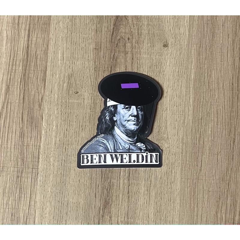 Benjamin Franklin Welder Sticker