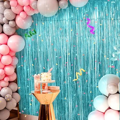 Fringe Backdrop, Silver Backdrop, Foil Fringe Curtains, 3 Pack 3.3x6.6ft Tinsel Curtain Backdrop, Silver Backdrop for Parties, Streamer Backdrop for Birthday Wedding Disco Graduation Decorations