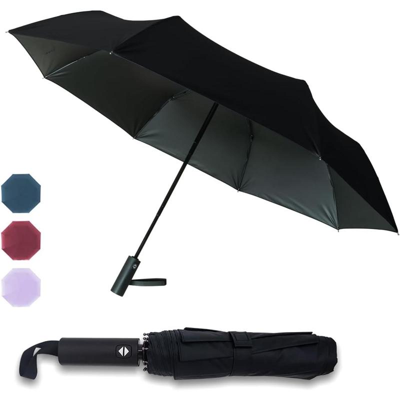 Automatic Travel Umbrella Windproof Lightweight Strong Compact UV Protection Rain Umbrellas Collapsible Backpack Umbrella Suit For Adult