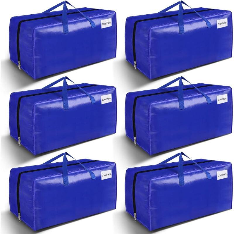 Moving Bags, Heavy Duty Moving Supplies & Storage Bags, Extra Large Packing Bags, Boxes with Tag Pockets, Collapsible Fold Flat Storage, Alternative to Box and Bin, 88 93L