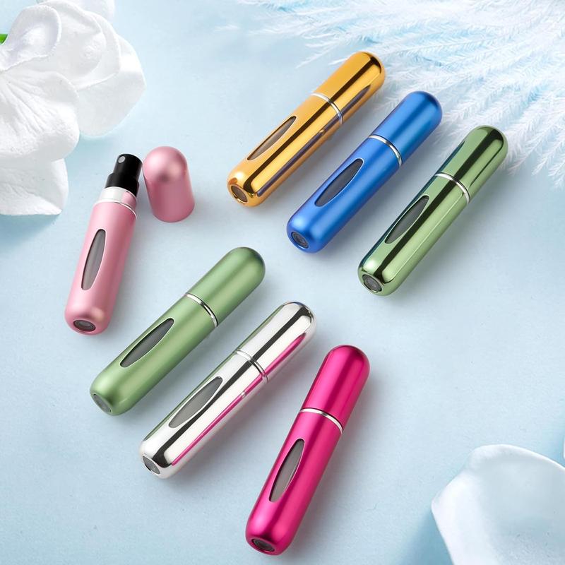 6 count Refillable Perfume Bottle Travel, Pocket Perfume Dispenser, Atomizadores Para Perfume and Cologne Travel Bottle, Portable Cologne Sprayer to Carry Around