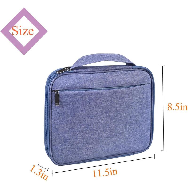 Watch Band Storage Case Watch Band Organizer Bag Watch Band Case and Storage Holder Watch Bands Holder Carrying Case Compatible with 35 Watch Straps and Accessories (Blue-Purple)