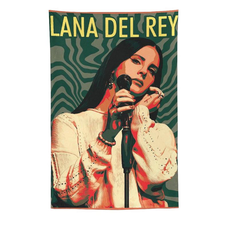 Custom Lana Del Rey Tapestry wall hanging poster hanging painting background cloth wall cloth wall decoration easy