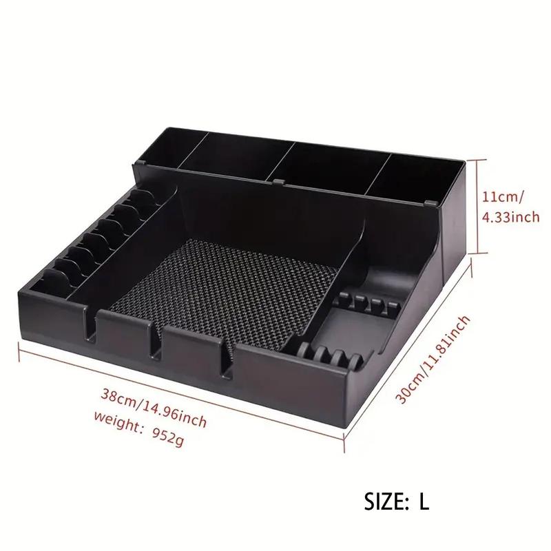 Hair Styling Tool Display Box, Hair Straightener & Curling Iron Storage Box with Non-slip Mat, Heatless Styling Tool Organizer for Salon & Barber Shop