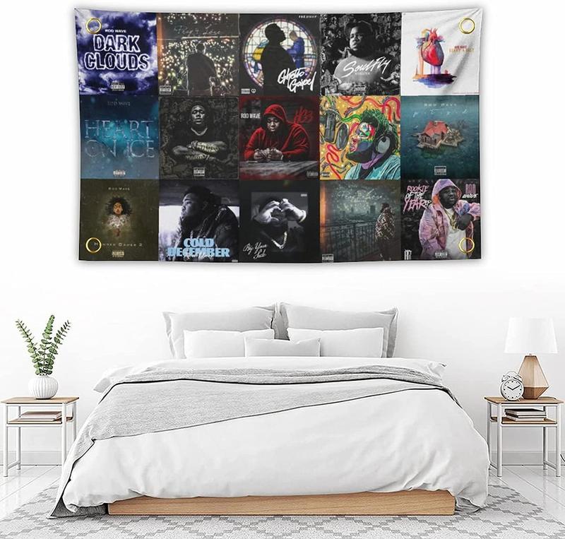 New Rod Wave collage Tapestry 3x5Feet Flag Banner for Bedroom WallHanging College Decor IndoorOutdoor Poster Decoration