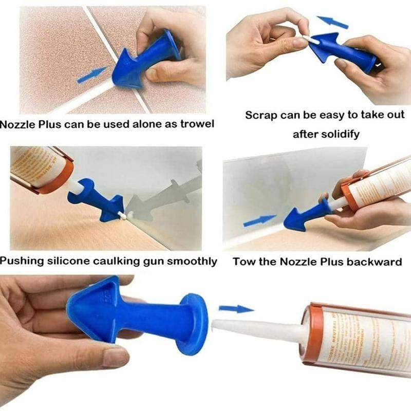 Leak Stopper Sit, Leak Stopper Builder Silicone Leak Stopper, Sealant Nozzle Leak Stopper, Universal Home Kitchen, Bathroom, Window & Sink Accessories