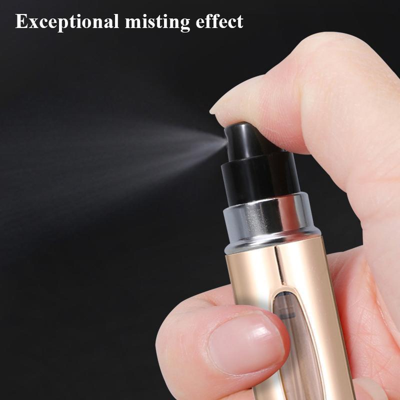 Perfume Refillable Bottle, 5 Counts Portable Mini Refillable Perfume Bottle, Perfume Atomizer Bottle, Perfume Dispenser Bottle for Women & Girls