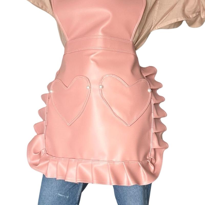 Coquette ruffled apron