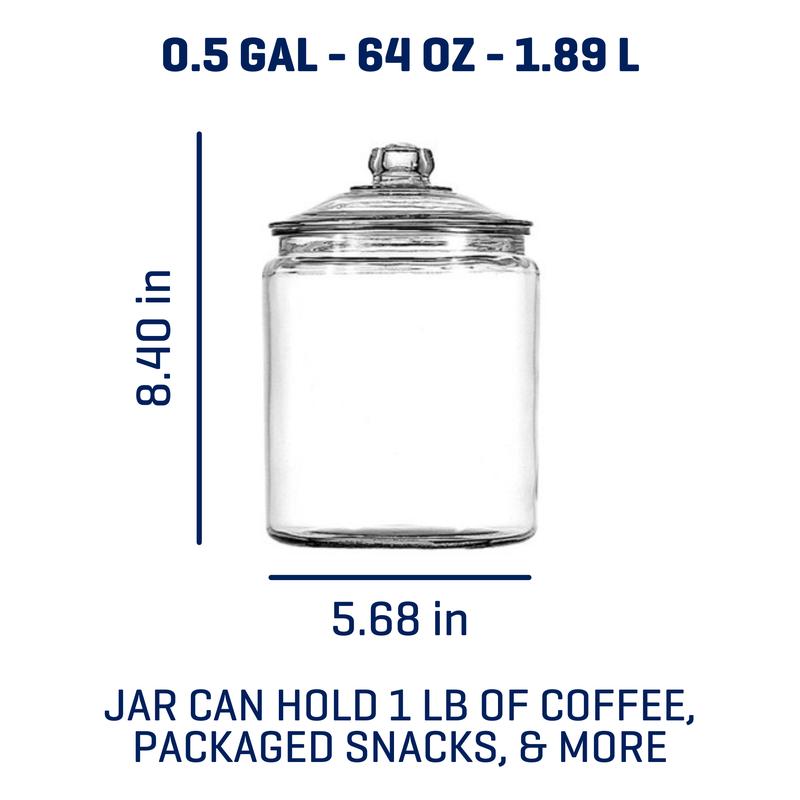 Hocking Heritage Hill Jumbo Glass Jar – 12 Gallon