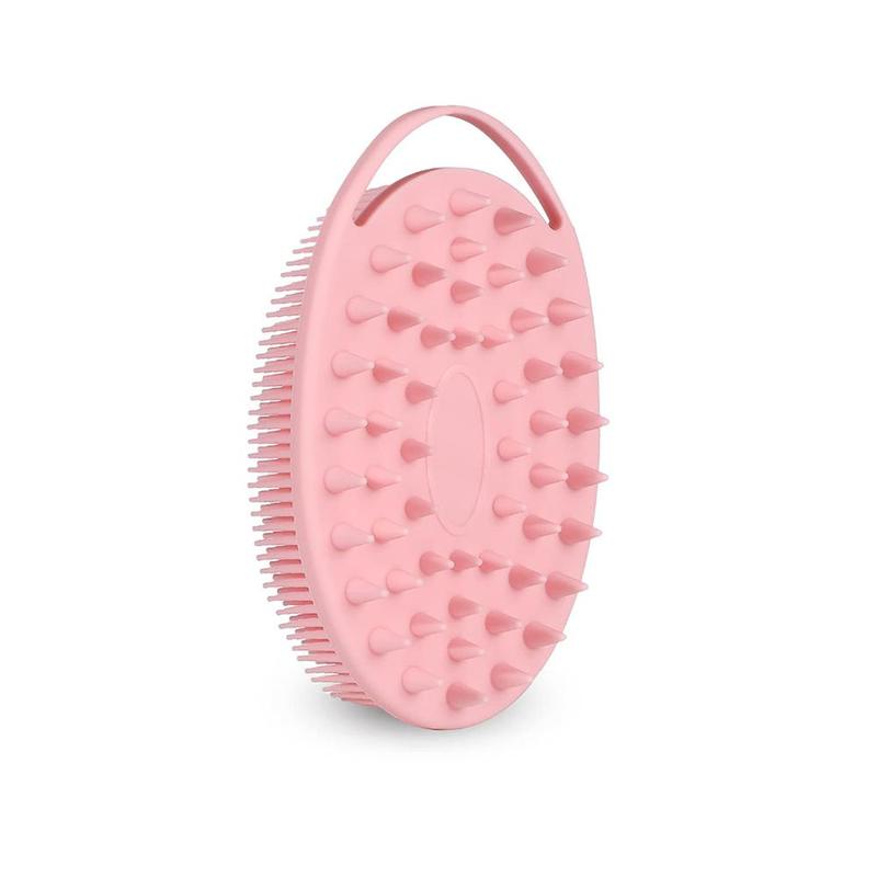 Silicone Body Scrubber, Shower & Scalp Massager Shampoo Brush, Soft Silicone Double-sided Body Brush