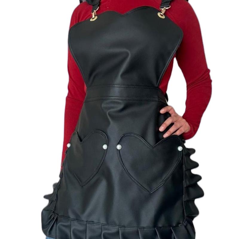 Coquette ruffled apron