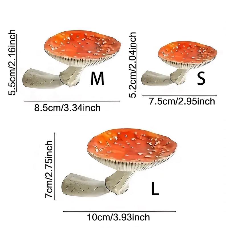 Mushroom Shaped Wall Mounted Storage Rack, 1 Count Resin Wall Hanging Decor, Home Organizer for Bathroom Bedside Door Study Room Home Decor