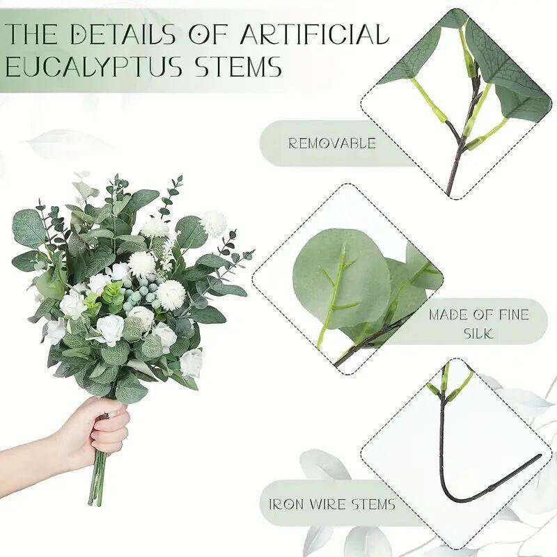 Artificial Leaves Set, 30pcs set Fake Leaves, Valentines Day Decor Faux Plant Leaves, Mean Girls Decorations, Decorative Plants for Home Wedding Party Decor