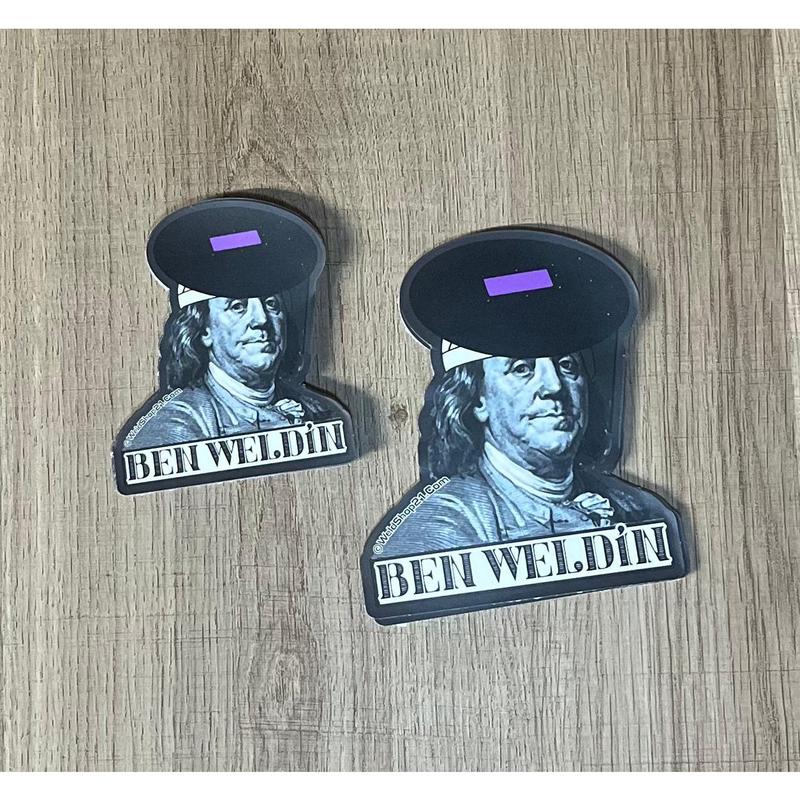 Benjamin Franklin Welder Sticker